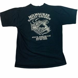 Vintage single stitch Harley Davidson pocket tee shirt Milwaukee Wisconsin XL
